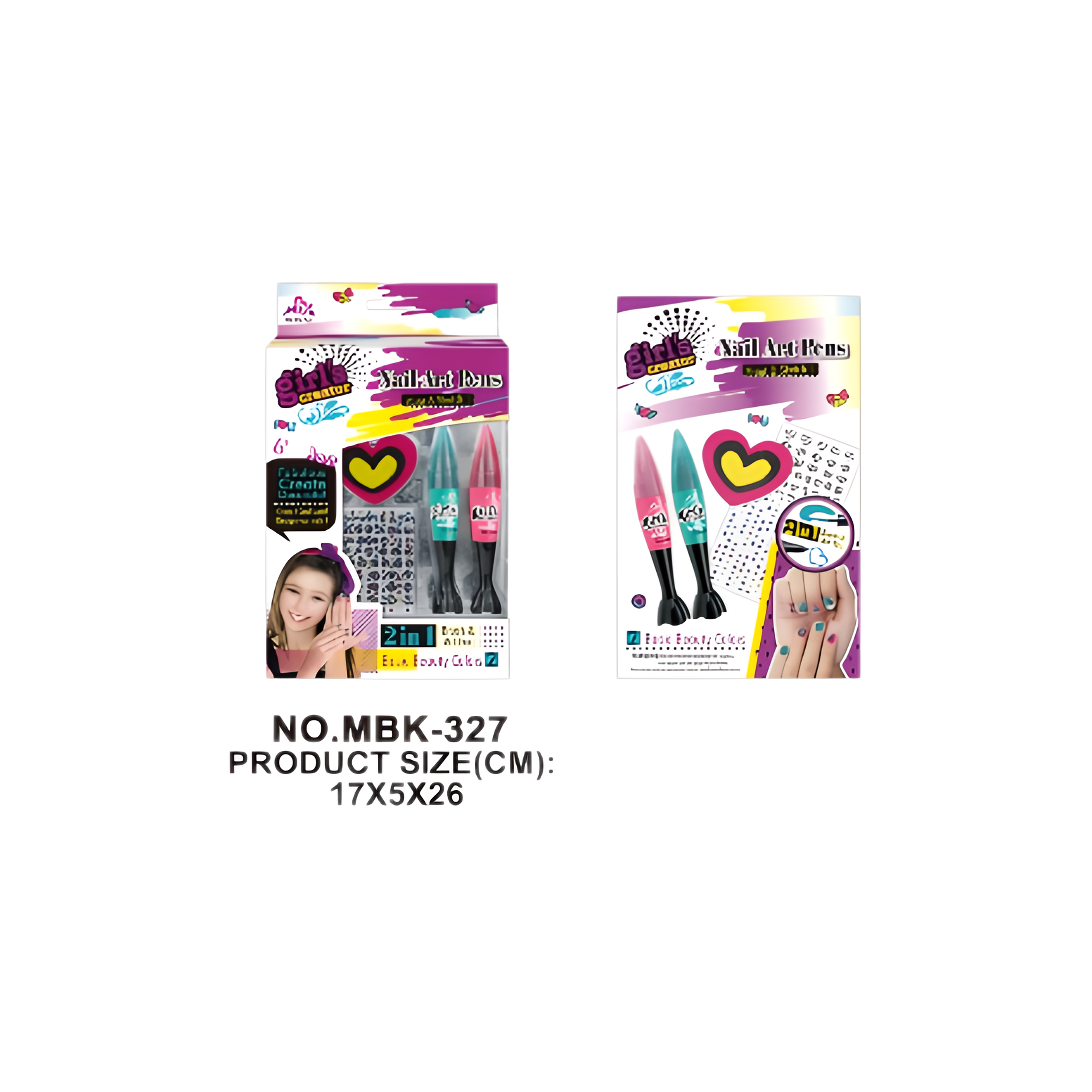 مجموعة أقلام فن الأظافر MBK-327