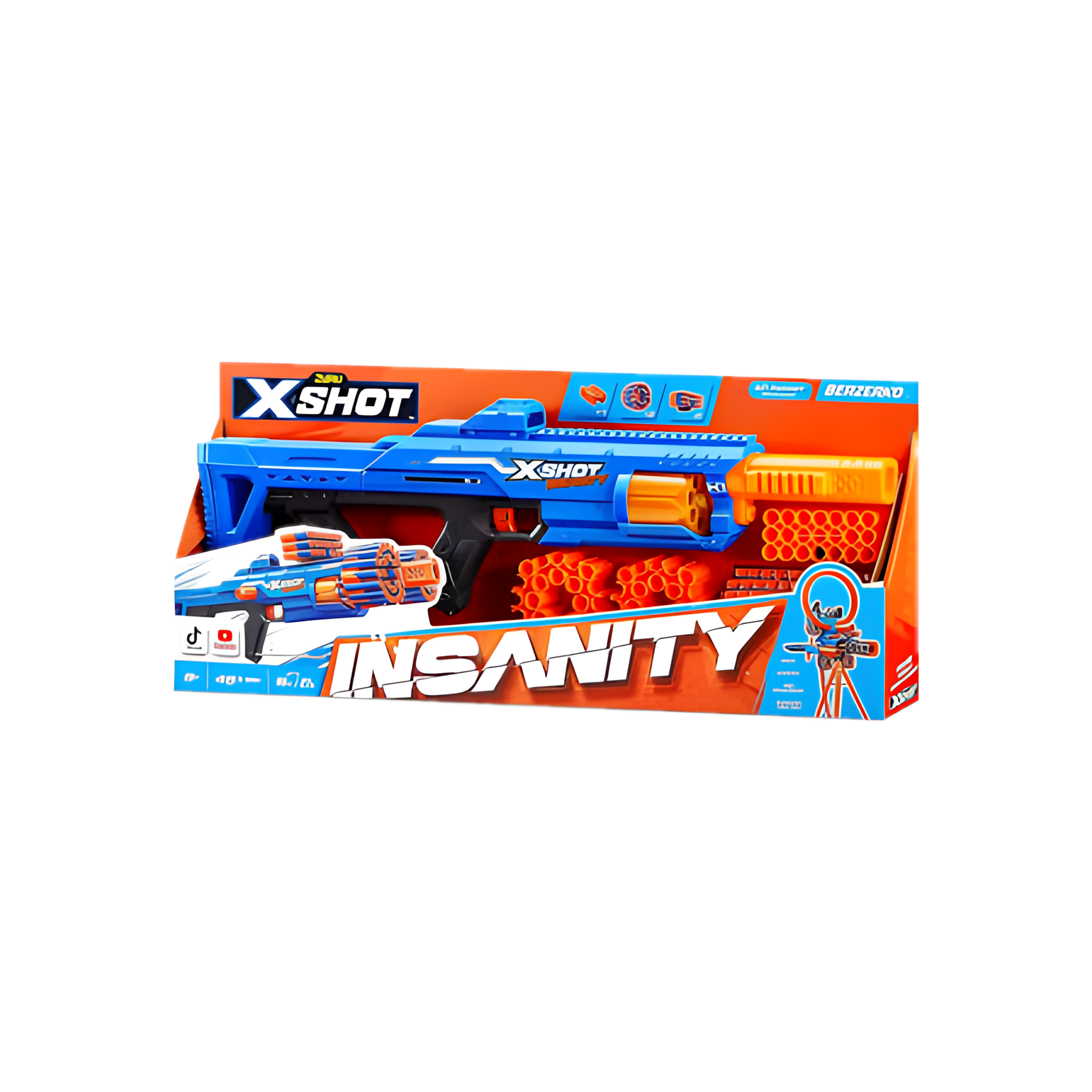 X-Shot Insanity-Berzerko 6 Shot 48 darts XS-36610