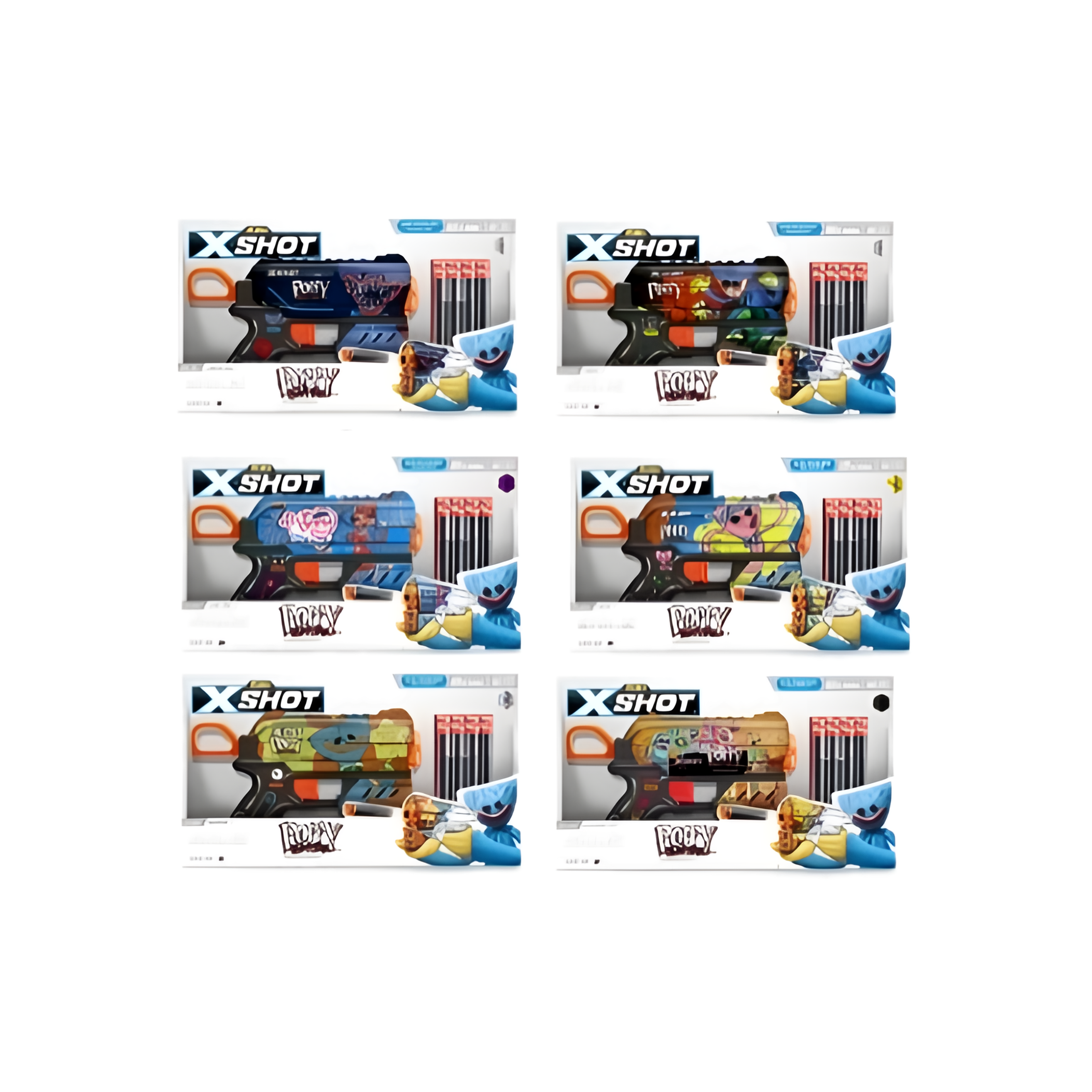 X-Shot Skins Flux 8 Darts Poppy Playtime S1 XS-36649-A