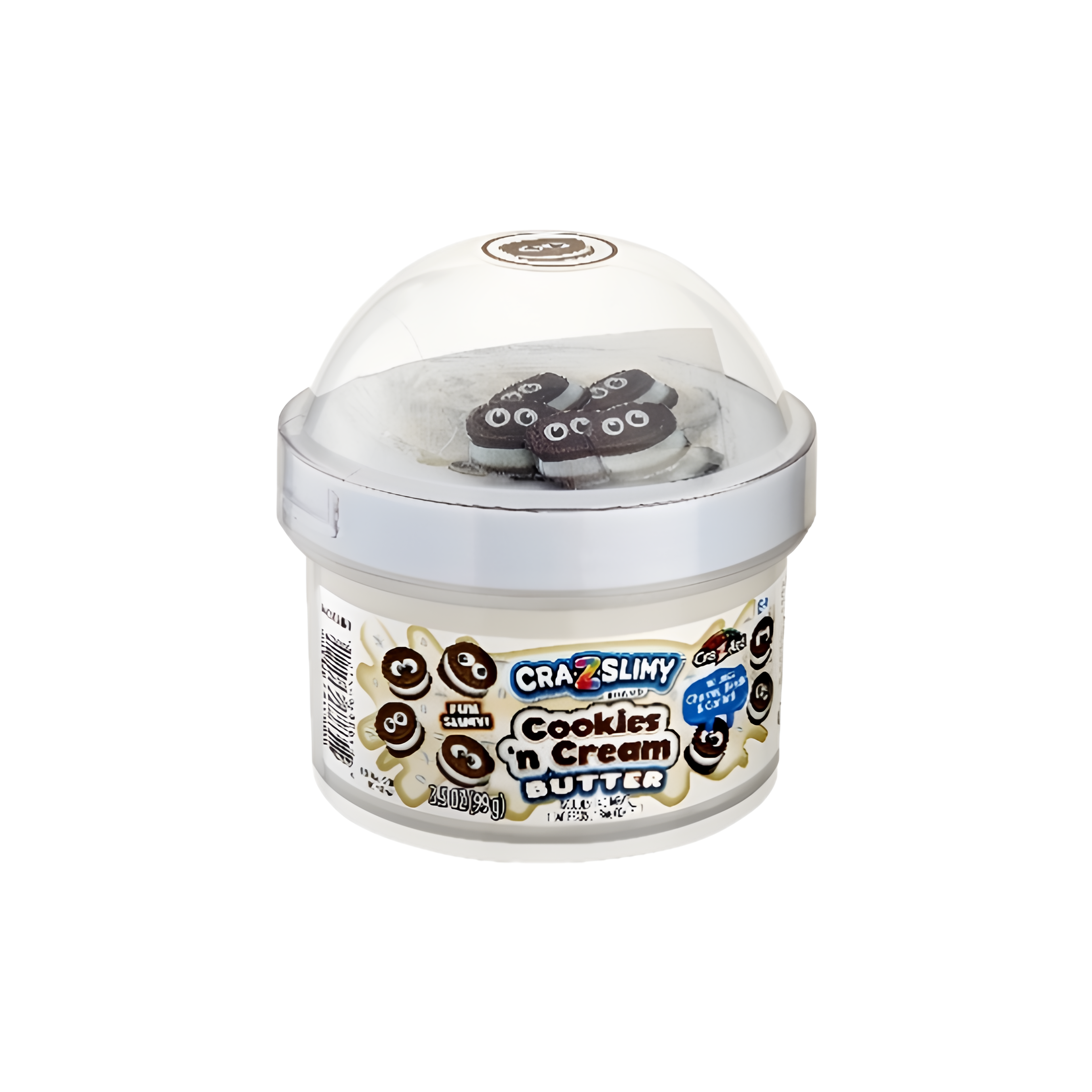 CraZSlimy Dome Topper jars Cookies n Cream