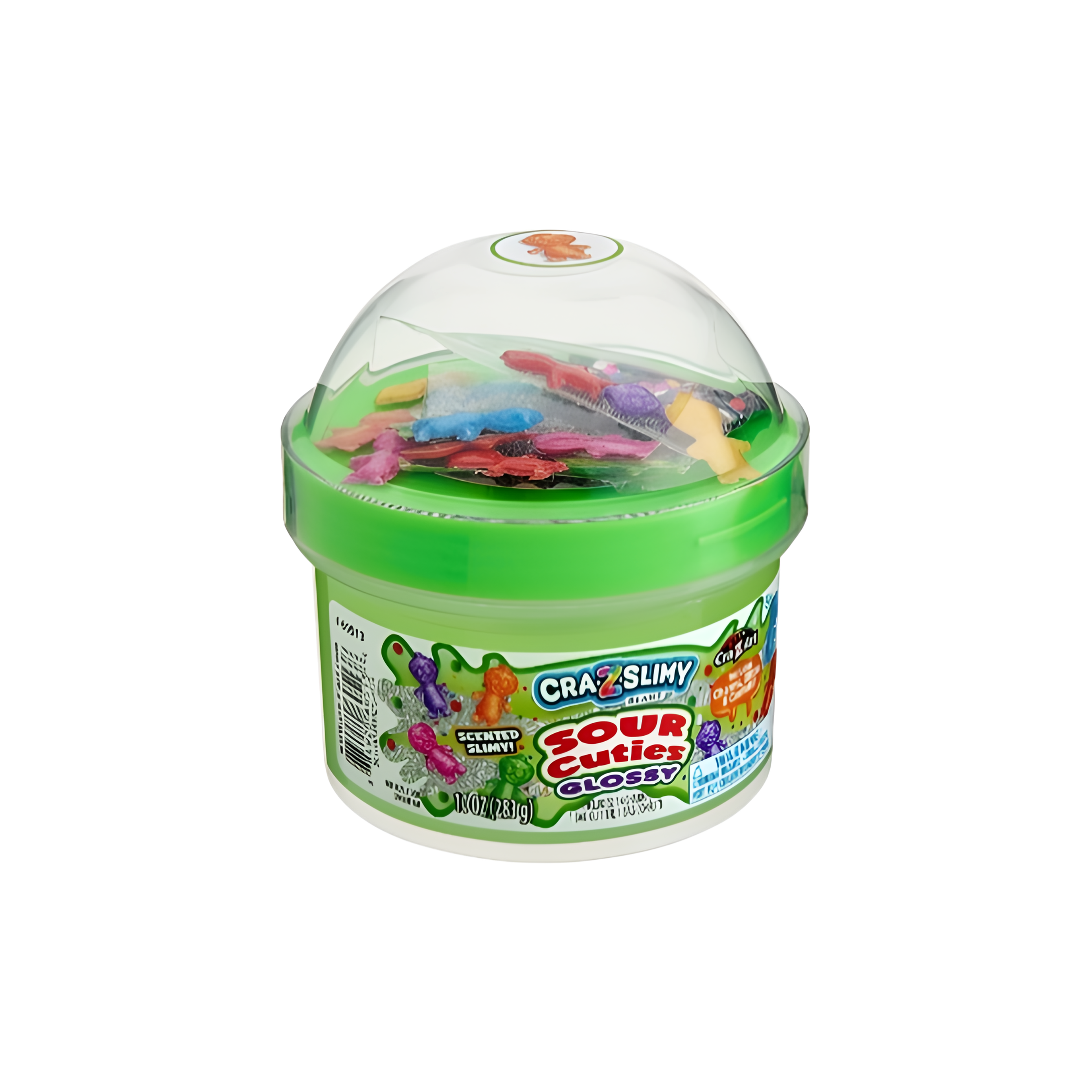 CraZSlimy Dome Topper jars Sour Cuties